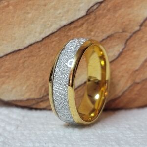 Meterorite Ring - Comfort Band - Stainless Steel - Size 11.5